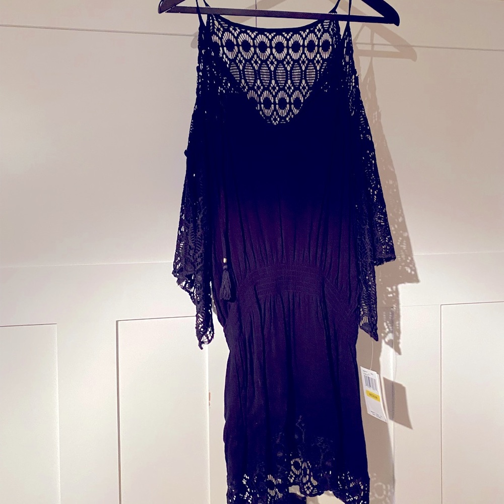 NWT lace black swimsuit cover up
